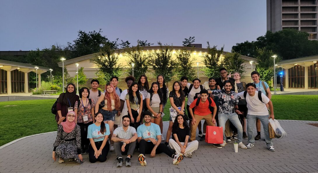 Scholars at the UIC Quad